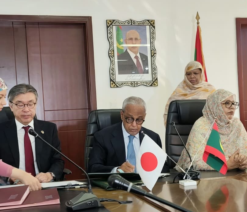 توقيع اتفاقيتي تمويل بين موريتانيا واليابان بقيمة تناهز 203 ملايين أوقية جديدة لدعم التكاوين الزراعية والعون الغذائي